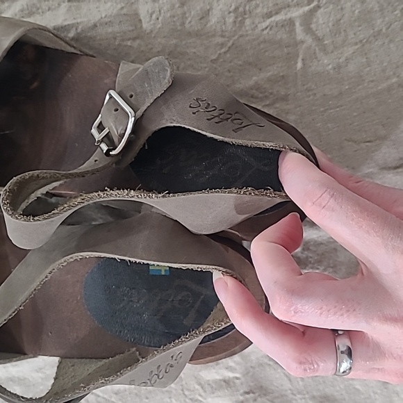 Lotta from Stockholm Highwood Taupe Clogs Oiled Nubuck Leather Brown Base  41 10 - Picture 9 of 12